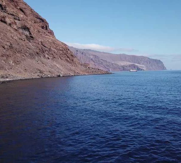 Vue de la cote Guadapoupe, Mexique, drone