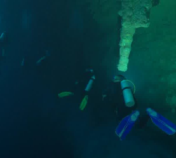 Pano_vertical_tombant_vers_arche_avec_plongeurs